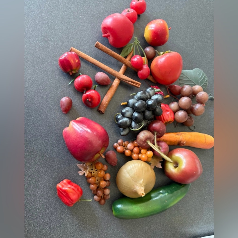 Fruit Large lot variety veggies and fruit decor  great for art painting drawing